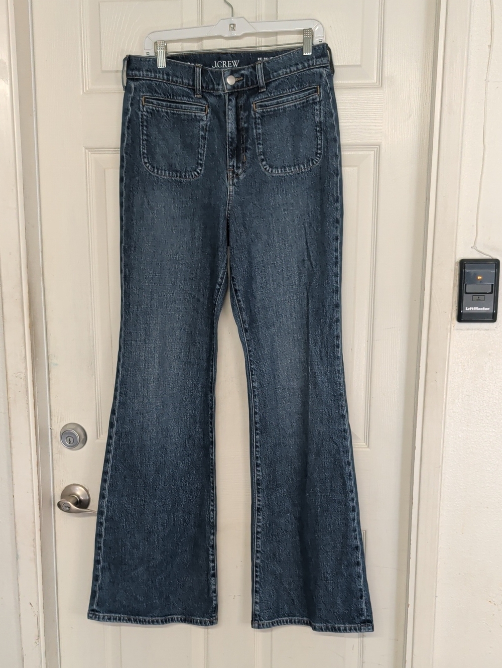J.Crew '96 Flare Denim Jeans Front Pockets Women 29 T